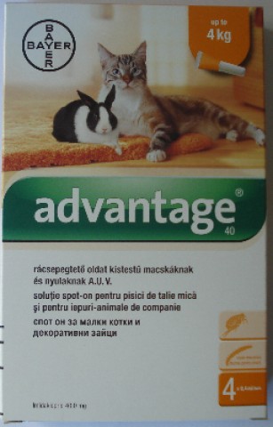 Preparat protiv spoljnih parazita mačaka Advantage  40 1ampula AKCIJA